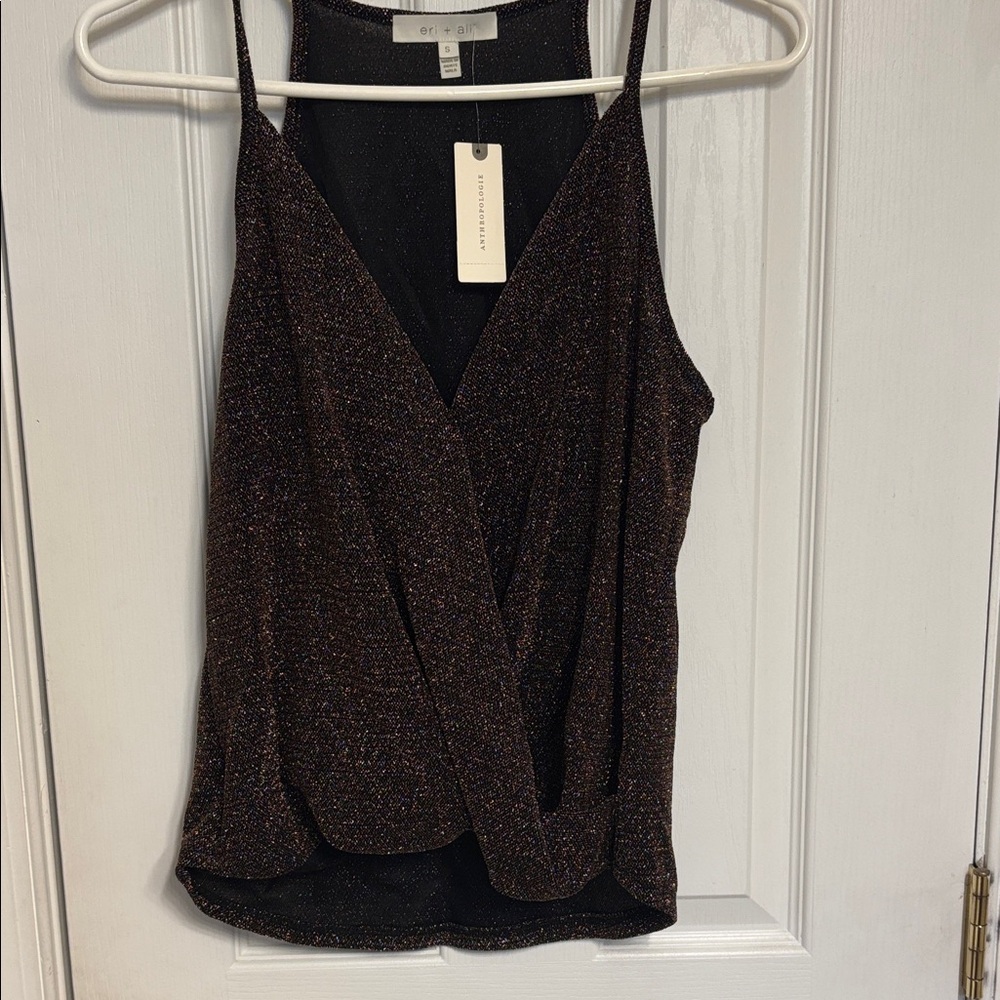 Elegant Black Glitter Camisole by Express